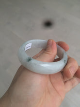 Load image into Gallery viewer, 50.8mm certified type A 100% Natural light green white oval Jadeite Jade bangle AB86-2856