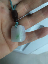 Load image into Gallery viewer, 100% Natural sunny green/purple scale weight jadeite Jade pendant necklace AF40