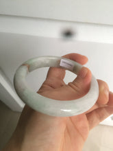 Load image into Gallery viewer, 58.5mm Certified Type A 100% Natural light green/red/purple jadeite jade bangle AT54-0053