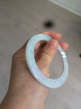 Load image into Gallery viewer, 53mm Certified type A 100% Natural green purple Jadeite Jade bangle AJ54-4581