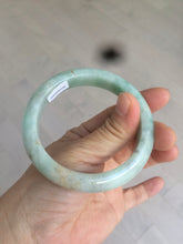 Load image into Gallery viewer, 56.7mm certified 100% natural type A sunny green yellow jadeite jade bangle AM10-0162