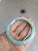 Load image into Gallery viewer, 56.7mm certified 100% natural type A sunny green yellow jadeite jade bangle AM10-0162