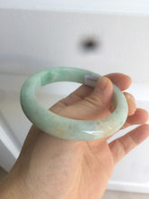 Load image into Gallery viewer, 56.7mm certified 100% natural type A sunny green yellow jadeite jade bangle AM10-0162