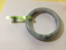 Load image into Gallery viewer, 57.7mm certified Type A 100% Natural green/gray/white Jadeite Jade bangle U51-1111