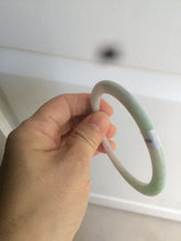 Load image into Gallery viewer, 56.5mm Certified Type A 100% Natural sunny green purple slim Jadeite Jade bangle AJ55-4582