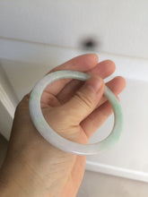 Load image into Gallery viewer, 56.5mm Certified Type A 100% Natural sunny green purple slim Jadeite Jade bangle AJ55-4582