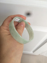 Load image into Gallery viewer, 54.3mm Certified Type A 100% Natural apple green thin jadeite jade bangle AQ47-8070