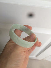 Load image into Gallery viewer, 54.3mm Certified Type A 100% Natural apple green thin jadeite jade bangle AQ47-8070