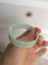 Load image into Gallery viewer, 54.3mm Certified Type A 100% Natural apple green thin jadeite jade bangle AQ47-8070