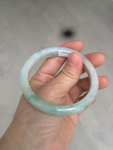 Load image into Gallery viewer, 56mm 100% natural certified icy sunny green/red/white jadeite jade bangle AT52-8745