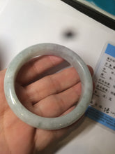 Load image into Gallery viewer, 54.5mm certified Type A 100% Natural green/purple/white  jadeite jade bangle S50-7163