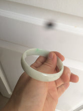 Load image into Gallery viewer, 52.9mm 100% natural Type A sunny green/white jadeite jade bangle AQ45-4140