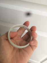 Load image into Gallery viewer, 52.9mm 100% natural Type A sunny green/white jadeite jade bangle AQ45-4140