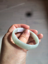 Load image into Gallery viewer, 52.9mm 100% natural Type A sunny green/white jadeite jade bangle AQ45-4140