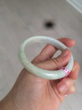Load image into Gallery viewer, 57.5mm Certified Type A 100% Natural light green Jadeite Jade bangle AQ44