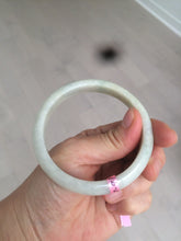Load image into Gallery viewer, 57.5mm Certified Type A 100% Natural light green Jadeite Jade bangle AQ44