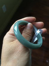 Load image into Gallery viewer, Certified 48.3mm type A 100% Natural green/blue Jadeite Jade bangle group K50
