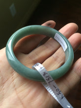 Load image into Gallery viewer, Certified 48.3mm type A 100% Natural green/blue Jadeite Jade bangle group K50