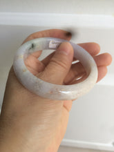 Load image into Gallery viewer, 54mm 100% natural type A certified light green/purple/red jadeite jade bangle AM2-1588