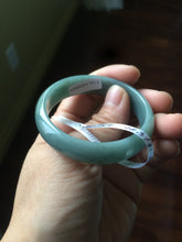 Load image into Gallery viewer, Certified 48.3mm type A 100% Natural green/blue Jadeite Jade bangle group K50