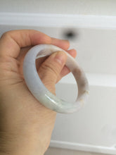 Load image into Gallery viewer, 54mm 100% natural type A certified light green/purple/red jadeite jade bangle AM2-1588