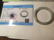 Load image into Gallery viewer, 56mm 100% natural certified icy sunny green/red/white jadeite jade bangle AT52-8745