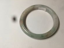 Load image into Gallery viewer, 56mm 100% natural certified icy sunny green/red/white jadeite jade bangle AT52-8745