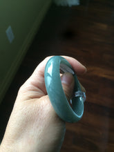 Load image into Gallery viewer, Certified 48.3mm type A 100% Natural green/blue Jadeite Jade bangle group K50
