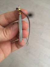 Load image into Gallery viewer, 100% Natural light green love pinky promise jadeite Jade pendant necklace AB80-4358 Best gift for valentines!