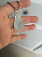 Load image into Gallery viewer, 100% Natural light green love pinky promise jadeite Jade pendant necklace AB80-4358 Best gift for valentines!