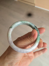 Load image into Gallery viewer, 53.7mm Certified Type A 100% Natural green/purple/brown Jadeite Jade bangle AR58-0523