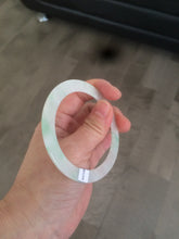 Load image into Gallery viewer, 54mm certified Type A 100% Natural sunny green/white thin Jadeite bangle AH50-1452