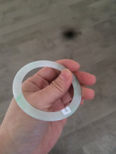 Load image into Gallery viewer, 54mm certified Type A 100% Natural sunny green/white thin Jadeite bangle AH50-1452