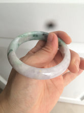 Load image into Gallery viewer, 53.7mm Certified Type A 100% Natural green/purple/brown Jadeite Jade bangle AR58-0523