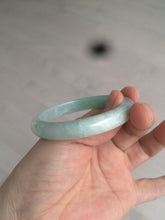 Load image into Gallery viewer, 54mm certified Type A 100% Natural watery sunny green/white  jadeite jade bangle AB78-5444
