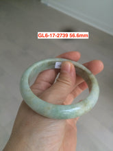Load image into Gallery viewer, 54-57mm Certified type A 100% Natural yellow/brown Jadeite bangle group GL6