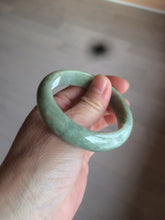 Load image into Gallery viewer, 51mm certified Type A 100% Natural green Jadeite Jade bangle X118-7752