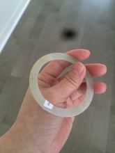 Load image into Gallery viewer, 54.3mm certified Type A 100% Natural icy light green/yellow thin Jadeite bangle AH51-1455