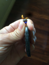 Load image into Gallery viewer, 100% Natural dark green happy buddha nephrite Jade pendant Group KP-1,2,3,4