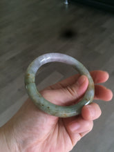 Load image into Gallery viewer, 53.5mm certified Type A 100% Natural green/purple/brown round cut Jadeite Jade bangle Y108-1424