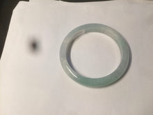 Load image into Gallery viewer, 54mm certified Type A 100% Natural watery sunny green/white  jadeite jade bangle AB78-5444