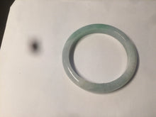 Load image into Gallery viewer, 54mm certified Type A 100% Natural watery sunny green/white  jadeite jade bangle AB78-5444