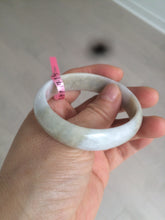 Load image into Gallery viewer, 52mm certified Type A 100% Natural green/purple oval Jadeite Jade bangle AQ40