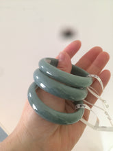 Load image into Gallery viewer, Certified 48.3mm type A 100% Natural green/blue Jadeite Jade bangle group K50
