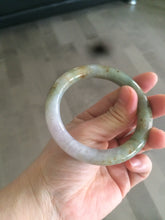 Load image into Gallery viewer, 53.5mm certified Type A 100% Natural green/purple/brown round cut Jadeite Jade bangle Y108-1424