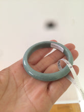 Load image into Gallery viewer, Certified 48.3mm type A 100% Natural green/blue Jadeite Jade bangle group K50