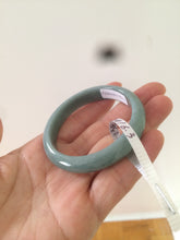 Load image into Gallery viewer, Certified 48.3mm type A 100% Natural green/blue Jadeite Jade bangle group K50