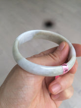Load image into Gallery viewer, 52mm certified Type A 100% Natural green/purple oval Jadeite Jade bangle AQ40