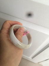 Load image into Gallery viewer, 52mm certified Type A 100% Natural green/purple oval Jadeite Jade bangle AQ40