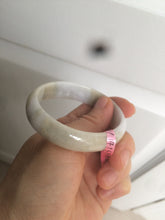 Load image into Gallery viewer, 52mm certified Type A 100% Natural green/purple oval Jadeite Jade bangle AQ40